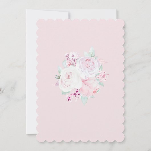 El Bautizo invitación de nuestra hija Einladung (Rückseite)