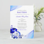 El Bautizo y Primer Añito invitación de nuestra hi Einladung (Stehend Vorderseite)