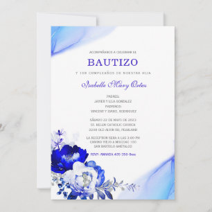El Bautizo y Primer Añito invitación de nuestra hi Einladung
