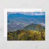El Boquerón National Park View, El Salvador Postkarte (Vorne/Hinten)