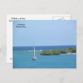 El Bote en el Mar Postkarte (Vorne/Hinten)