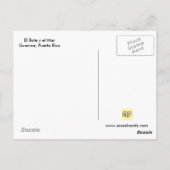 El Bote en el Mar Postkarte (Rückseite)