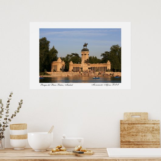 El Buen Retiro, Madrid Poster (Küche)