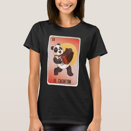 El Cacheton Mexican Slang Lottery Bingo Cards T-Shirt (Vorderseite)