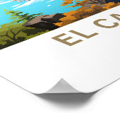 El Calafate Argentina Travel Print Poster (Ecke)