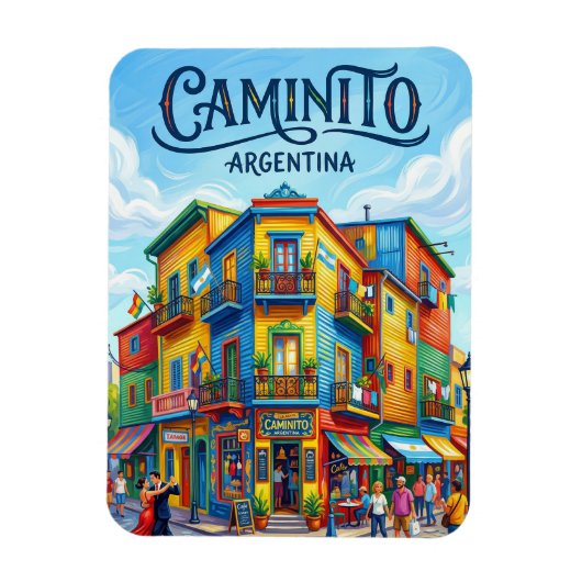 El Caminito Argentina Magnet (Vertikal)