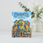 El Caminito Argentinien Postkarte (Stehend Vorderseite)
