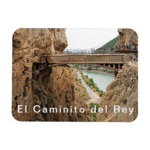 El Caminito del Rey Aussicht 2 Brücke über den Abg Magnet