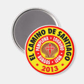 El Camino De Santiago 2013 Magnet (Vorderseite/Rückseite)