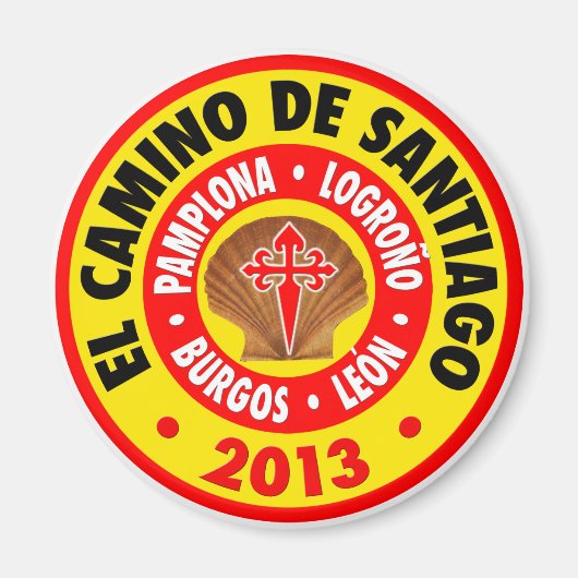 El Camino De Santiago 2013 Magnet (Vorne)
