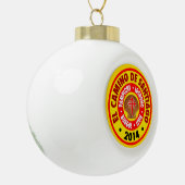 El Camino De Santiago 2014 Keramik Kugel-Ornament (Links)