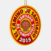El Camino De Santiago 2015 Keramik Ornament (Rechts)
