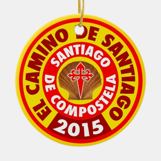 El Camino De Santiago 2015 Keramik Ornament (Vorne)