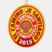 El Camino De Santiago 2015 Keramik Ornament (Links)
