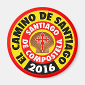 El Camino de Santiago 2016 Magnet (Vorne)