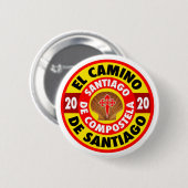 El Camino de Santiago 2020 Button (Vorne & Hinten)