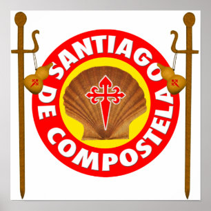 El Camino de Santiago de Compostela Poster