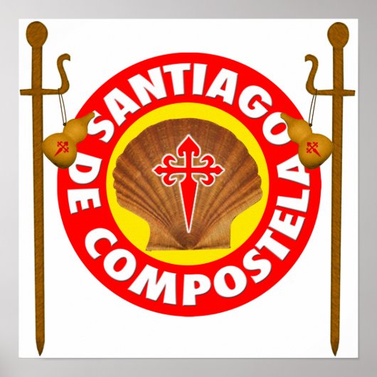 El Camino de Santiago de Compostela Poster (Vorne)