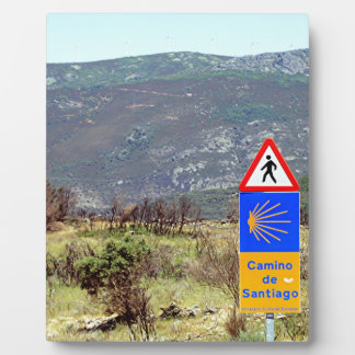 El Camino de Santiago de Compostela, Spanien Fotoplatte