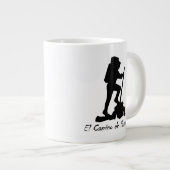El Camino de Santiago - Eimerliste-Wanderung Jumbo-Tasse (Vorderseite Rechts)