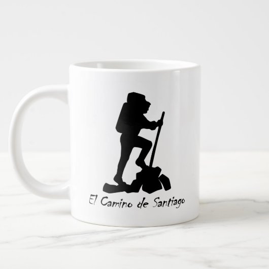 El Camino de Santiago - Eimerliste-Wanderung Jumbo-Tasse (Links)
