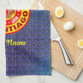 El Camino De Santiago Geschirrtuch (Viertel Falte)