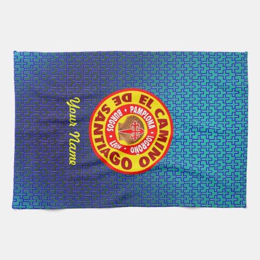 El Camino De Santiago Geschirrtuch (Horizontal)