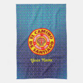 El Camino De Santiago Geschirrtuch (Vertikal)