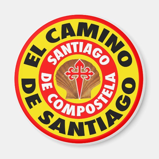 El Camino De Santiago Magnet (Vorne)