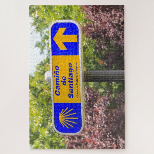 El Camino in Santiago de Compostela, Spanien Puzzle (Vertikal)
