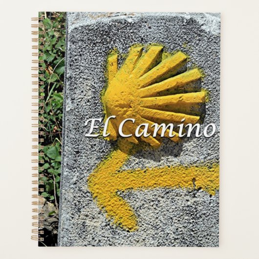 El Camino: Muschel und Pfeil, Spanien Planer (Vorderseite)