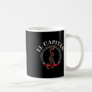 El Capitan Anker Boot Schiff Kapitän Skipper Matro Kaffeetasse