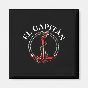 El Capitan Anker Boot Schiff Kapitän Skipper Matro Magnet
