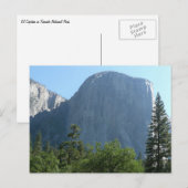 El Capitan aus dem Yosemite Nationalpark Postkarte (Vorne/Hinten)