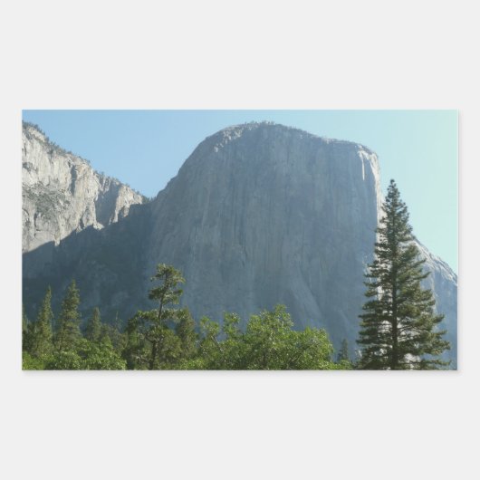 El Capitan aus dem Yosemite Nationalpark Rechteckiger Aufkleber (Vorderseite)