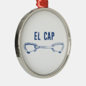 El Capitan Climbing Quickziehung Ornament Aus Metall (Rechts)