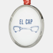 El Capitan Climbing Quickziehung Ornament Aus Metall (Links)