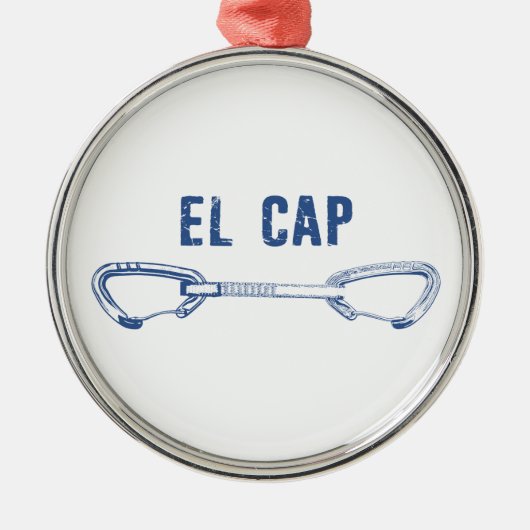 El Capitan Climbing Quickziehung Ornament Aus Metall (Vorne)