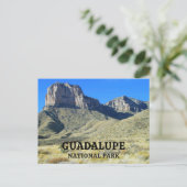El Capitan Guadalupe Peak, Blue Sky, Nationalpark Postkarte (Stehend Vorderseite)