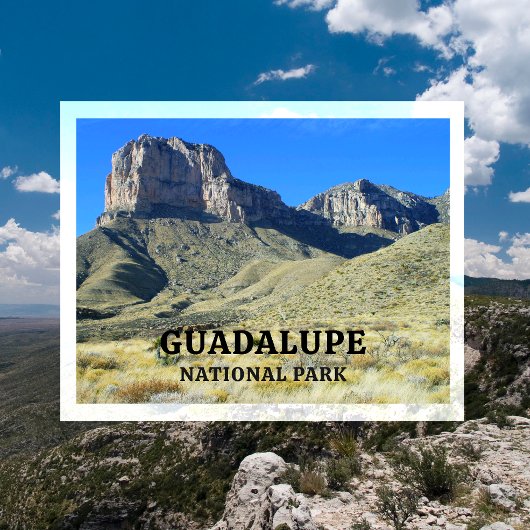 El Capitan Guadalupe Peak, Blue Sky, Nationalpark Postkarte