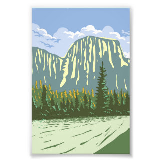 El Capitan im Yosemite Valle California Kunst Fotodruck