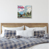 El Capitan Marke San Dimas Orange Fruchtlabel Leinwanddruck (Insitu (Schlafzimmer))