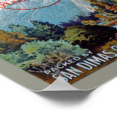 El Capitan Marke San Dimas Orange Fruchtlabel Poster (Ecke)