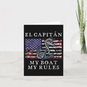 El Capitan Mein Boot Meine Regeln Pontoon Captain  Karte