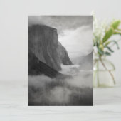 El Capitan mit schlackendem Nebel Dankeskarte (Stehend Vorderseite)