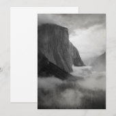 El Capitan mit schlackendem Nebel Dankeskarte (Vorne/Hinten)
