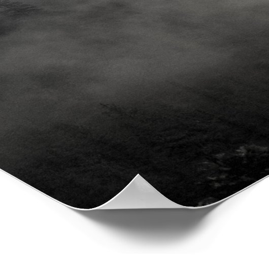 El Capitan mit wirbelndem Nebel Poster (Ecke)