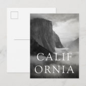 El Capitan mit wirbelndem Nebel Postkarte (Vorne/Hinten)