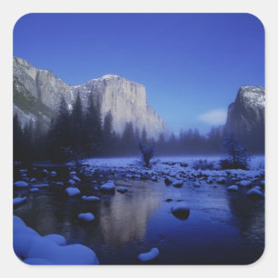 El Capitan Mountain, Yosemite-Nationalpark, Quadratischer Aufkleber