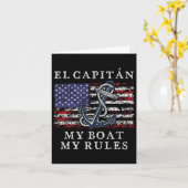 El Capitan My Boat My Rules Pontoon Captain 4. Karte (Gelbe Blume)